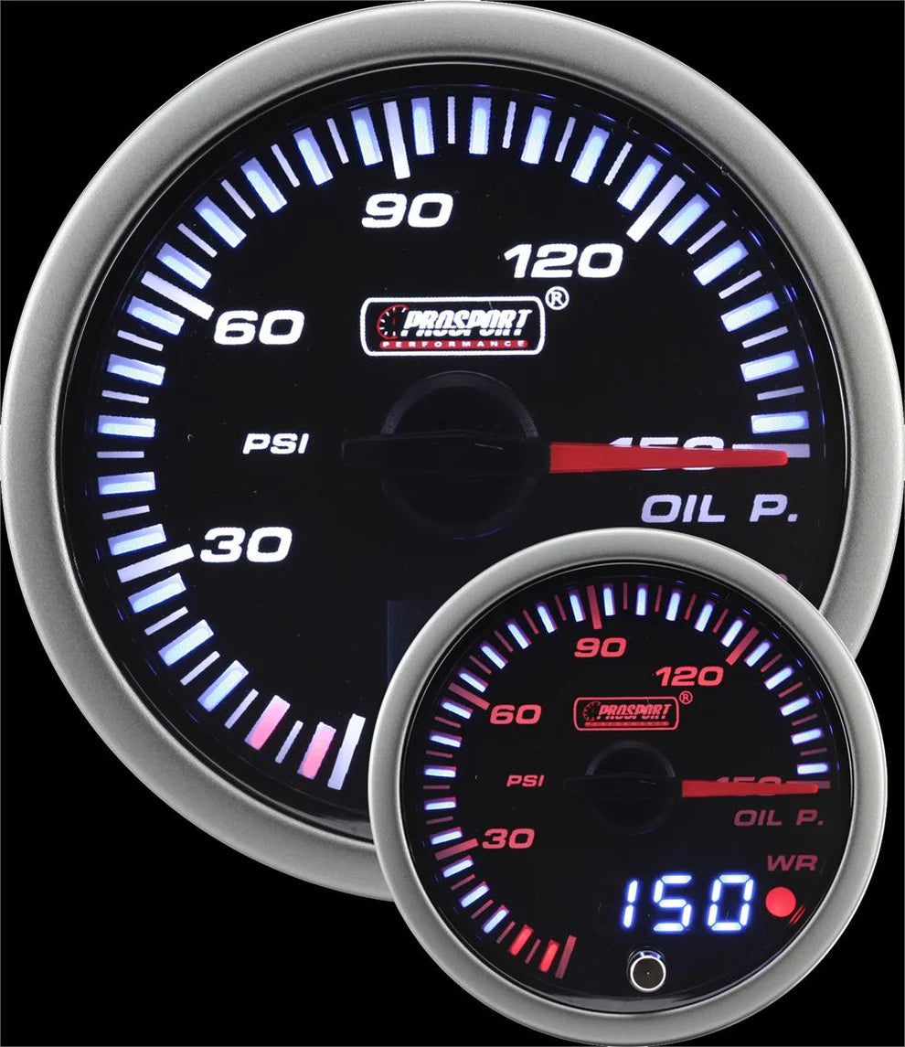JDM Electrical Oil Pressure Gauge 2-1/16"/52mm