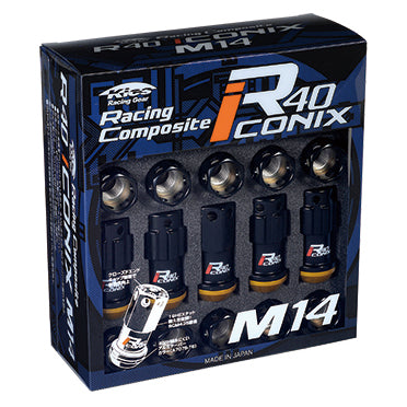 R40 Iconix Black 14x1.50 (16+4 Locks / Capless)