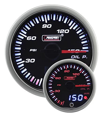 JDM Electrical Oil Pressure Gauge 2-1/16"/52mm